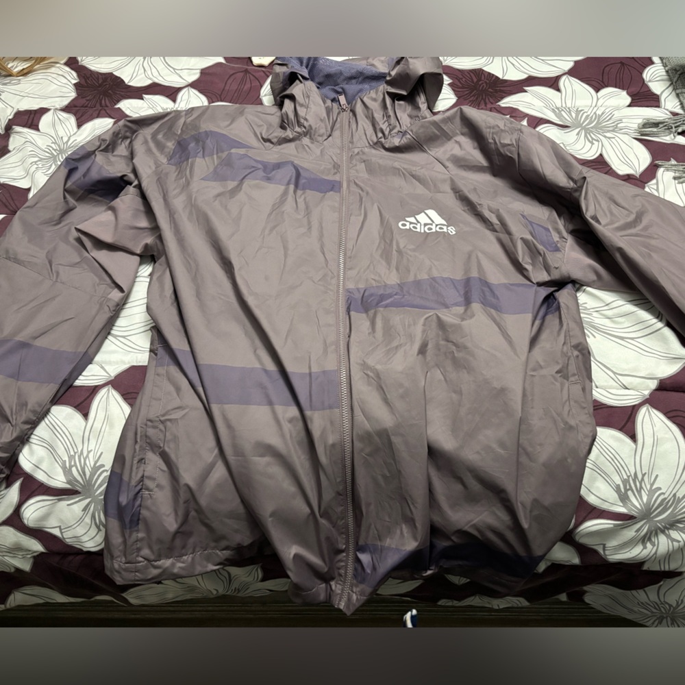 Adidas Purple Windbreaker Jacket